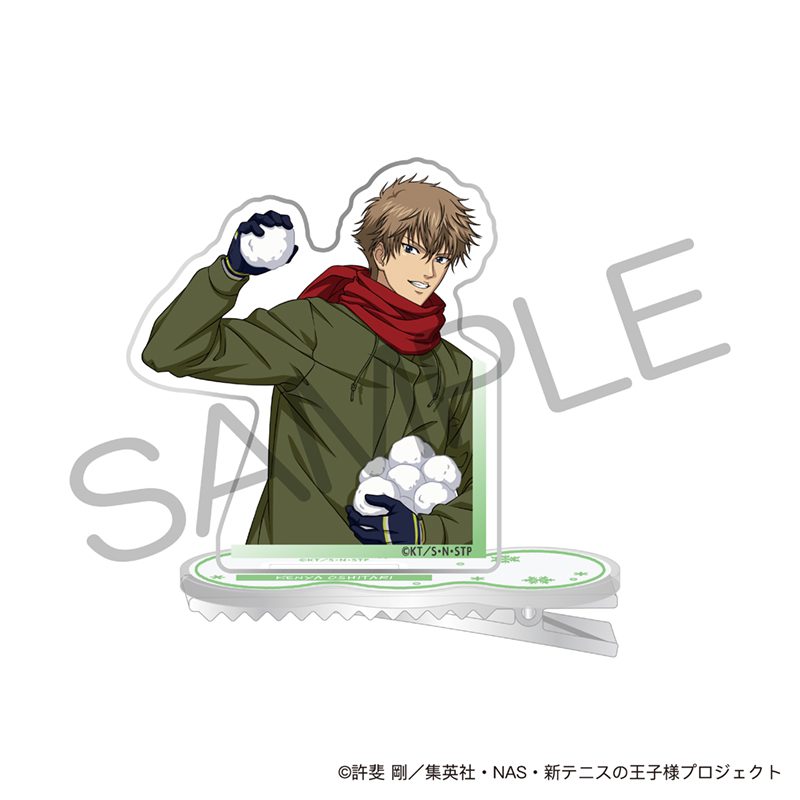 新テニスの王子様 キャラのるヘアクリップ 雪遊びVer. 忍足謙也 ("New The Prince of Tennis" Chara Noru Hair Clip Playing in The Snow Ver. Oshitari Kenya)