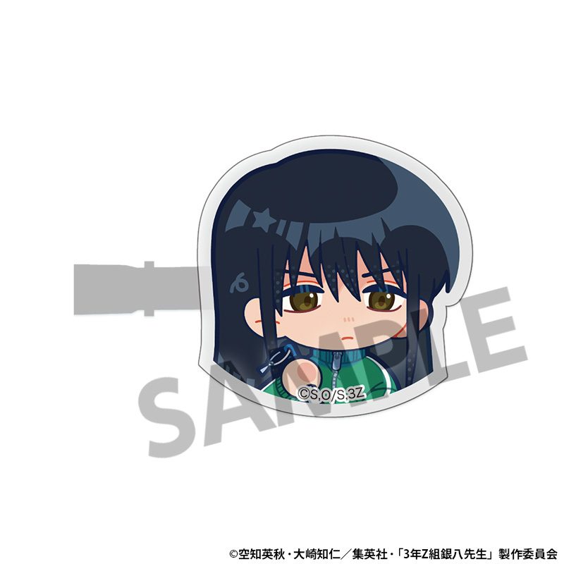 3年Z組銀八先生 アクリルヘアクリップ 桂小太郎 ("3-Z Class Ginpachi-sensei" Acrylic Hair Clip Katsura Kotarou)