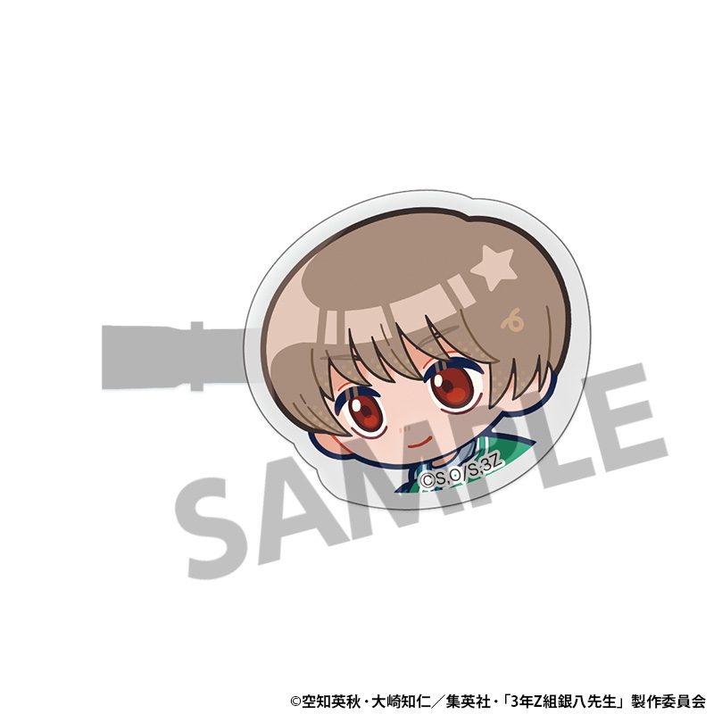 3年Z組銀八先生 アクリルヘアクリップ 沖田総悟 ("3-Z Class Ginpachi-sensei" Acrylic Hair Clip Okita Sougo)