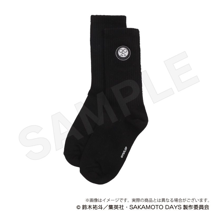 SAKAMOTO DAYS×WEGO ソックス ブラック ("Sakamoto Days" x WEGO Socks Black)