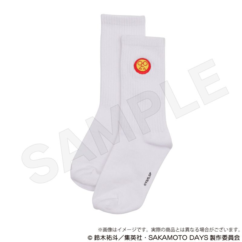 SAKAMOTO DAYS×WEGO ソックス ホワイト ("Sakamoto Days" x WEGO Socks White)