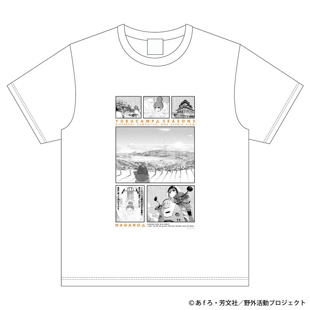 ゆるキャン△ SEASON3 NAGANOシリーズ Tシャツ XL ("Yurucamp Season 3" NAGANO Series T-shirt (XL Size))