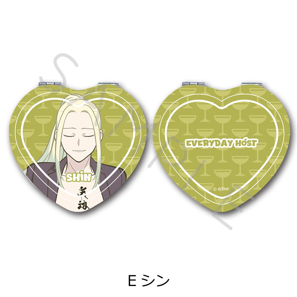 えぶりでいホスト コンパクトミラー(ハート) E シン ("Everyday Host" Compact Mirror (Heart) E Shin)