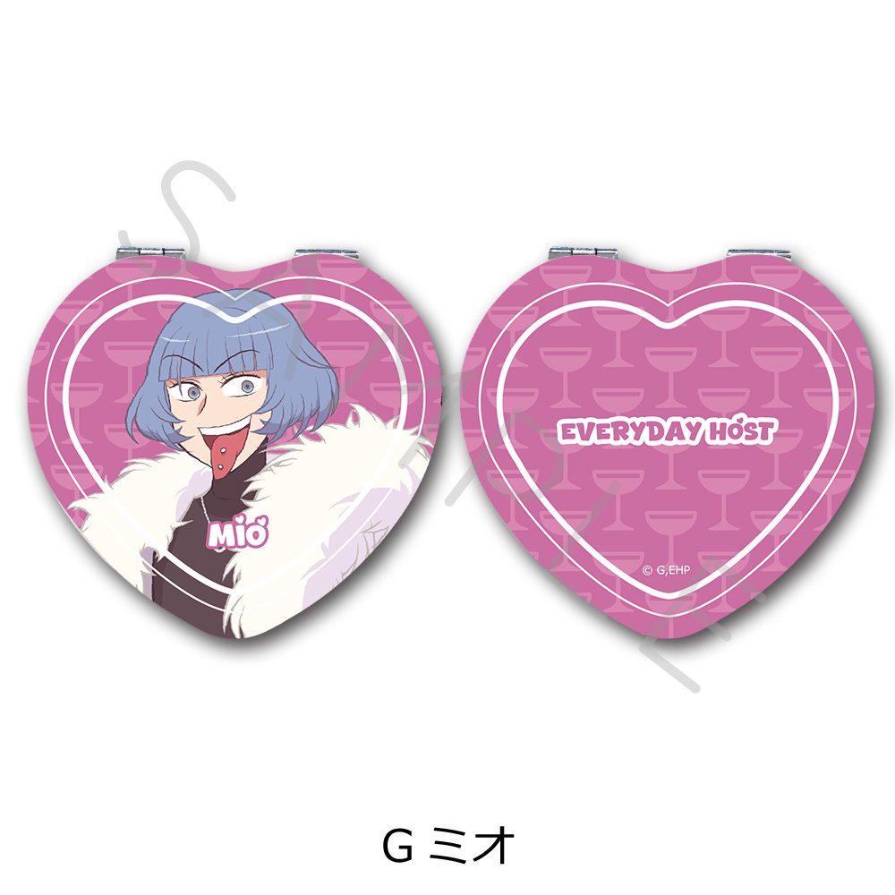 えぶりでいホスト コンパクトミラー(ハート) G ミオ ("Everyday Host" Compact Mirror (Heart) G Mio)