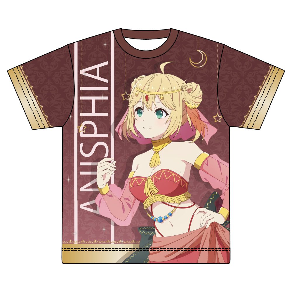 転生王女と天才令嬢の魔法革命 描き下ろし フルグラフィックTシャツ アニス 踊り子Ver. ("The Magical Revolution of the Reincarnated Princess and the Genius Young Lady" Original Illustration Full Graphic T-shirt Anis Dancer Ver.)