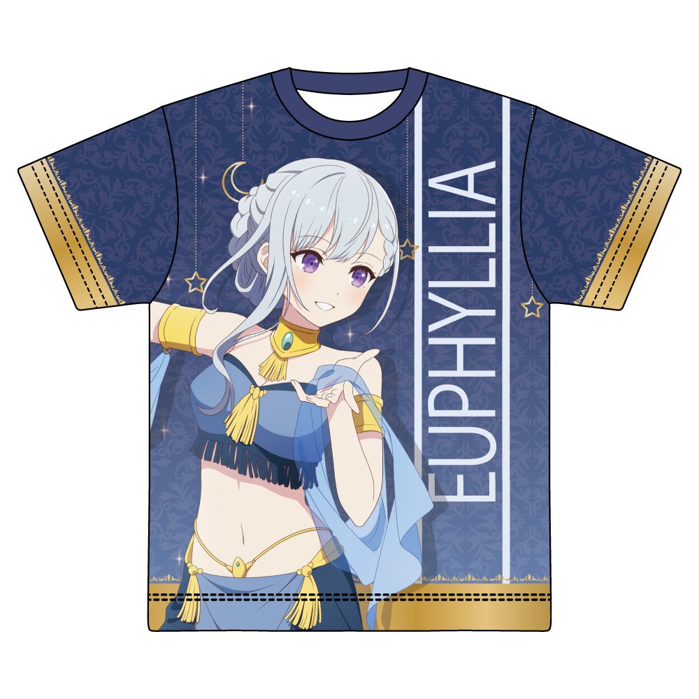 転生王女と天才令嬢の魔法革命 描き下ろし フルグラフィックTシャツ ユフィ 踊り子Ver. ("The Magical Revolution of the Reincarnated Princess and the Genius Young Lady" Original Illustration Full Graphic T-shirt Euphy Dancer Ver.)