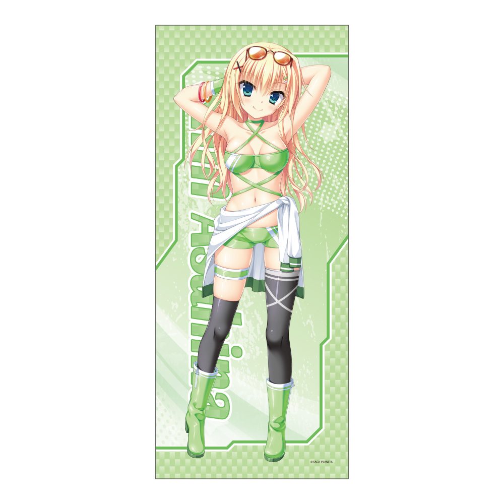 カルマルカ*サークル 描き下ろし フェイスタオル 朝比奈晴 RQVer. ("Karumaruka Circle" Original Illustration Face Towel Asahina Shin RQ Ver.)