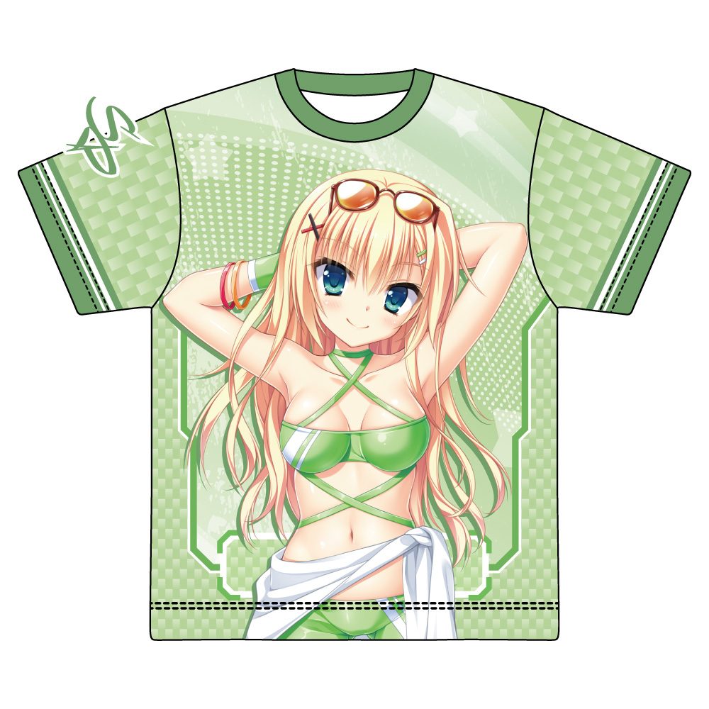 カルマルカ*サークル 描き下ろし フルグラフィックTシャツ 朝比奈晴 RQVer. ("Karumaruka Circle" Original Illustration Full Graphic T-shirt Asahina Shin RQ Ver.)