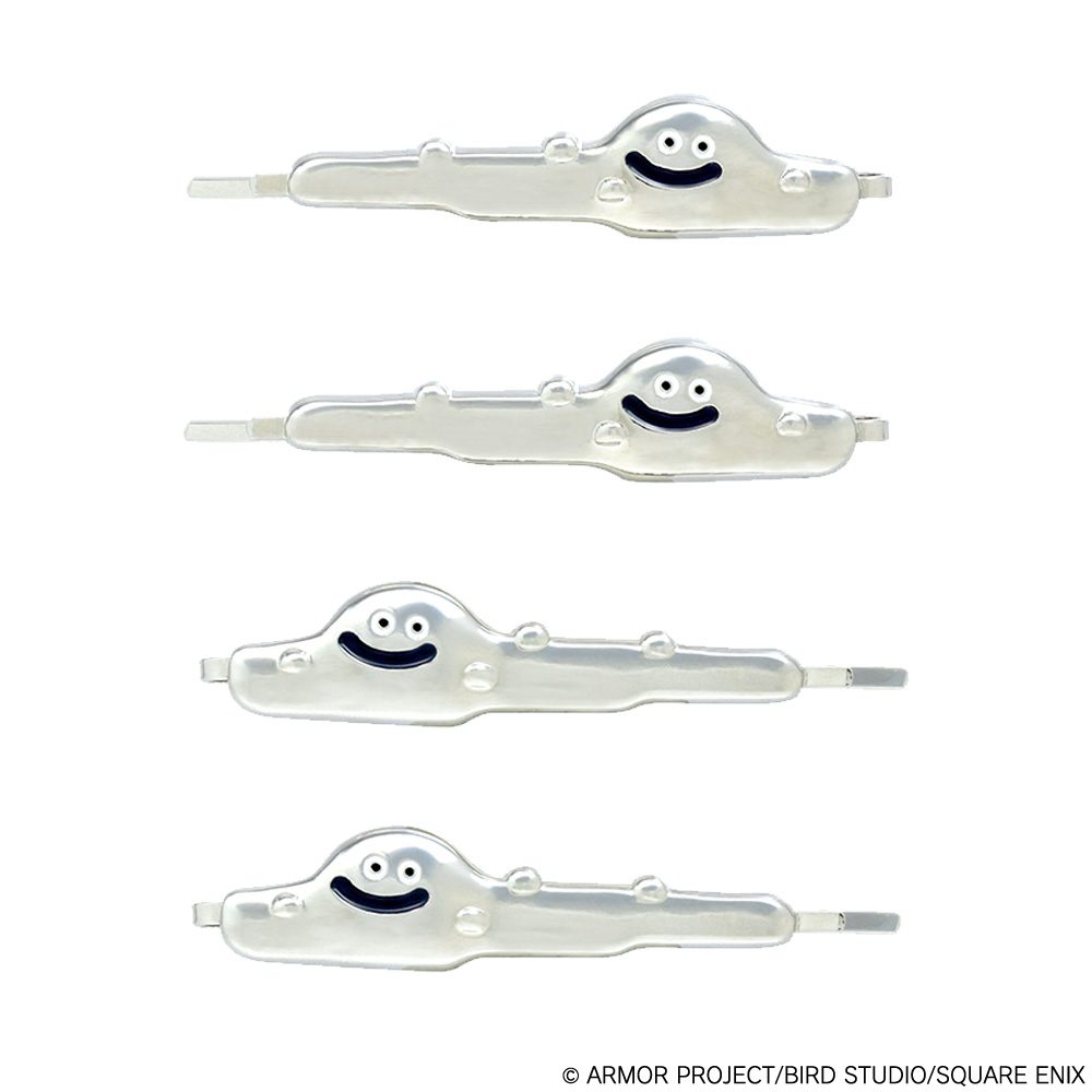 ドラゴンクエスト スマイルスライム コスメ&ビューティー ヘアピン4本セット はぐれメタル ("Dragon Quest" Smile Slime Cosmetics & Beauty Hairpin 4 Set Liquid Metal Slime)