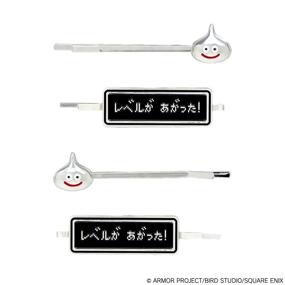 ドラゴンクエスト スマイルスライム コスメ&ビューティー ヘアピン4本セット メタルスライム&ウィンドウ ("Dragon Quest" Smile Slime Cosmetics & Beauty Hairpin 4 Set Metal Slime & Window)