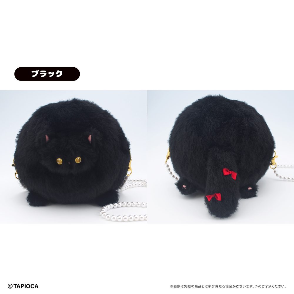 タピオカ オリジナル たぴにゃんこふわもこショルダーバッグ ブラック (Tapioca Original Tapi-nyanko Fuwamoko Shoulder Bag Black)