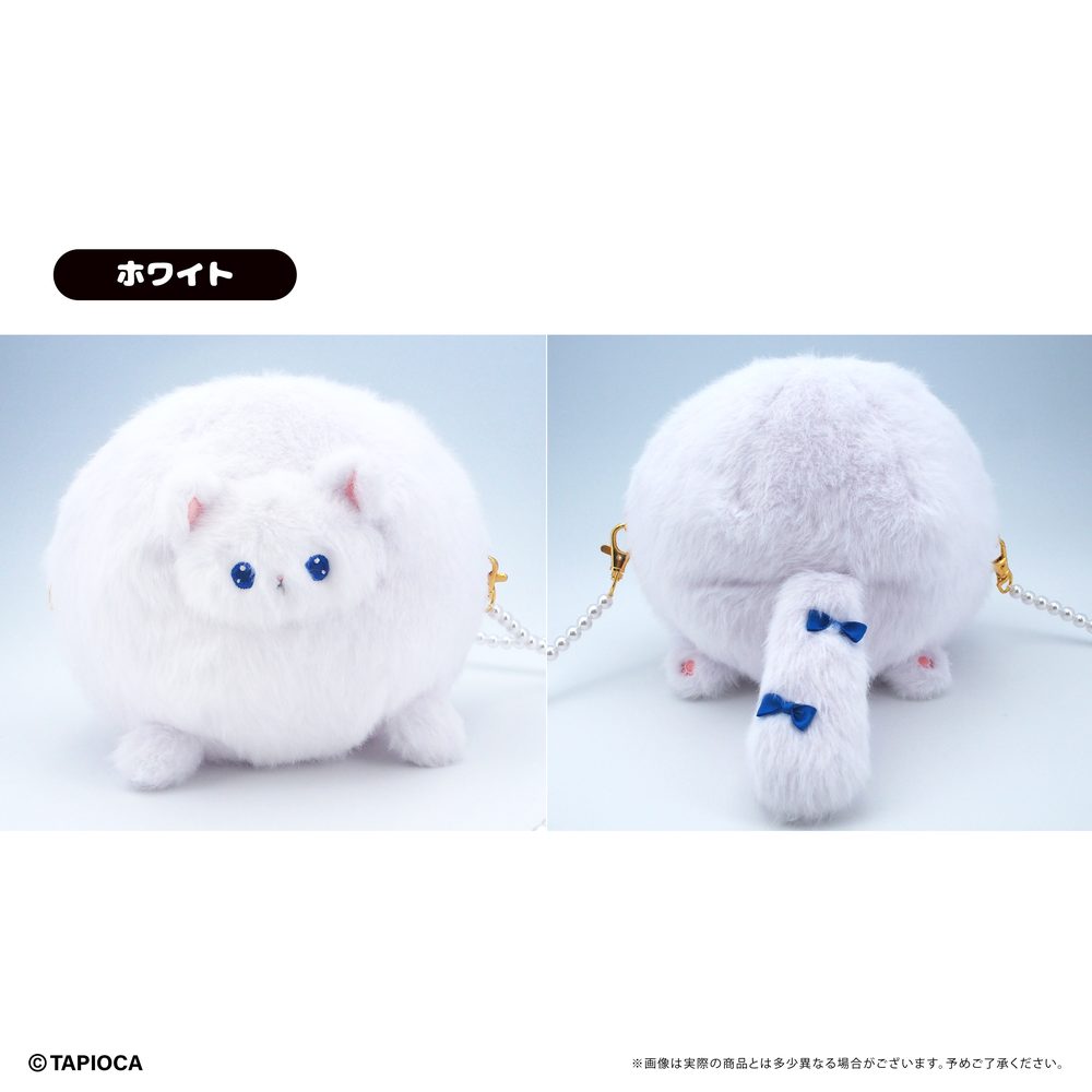 タピオカ オリジナル たぴにゃんこふわもこショルダーバッグ ホワイト (Tapioca Original Tapi-nyanko Fuwamoko Shoulder Bag White)