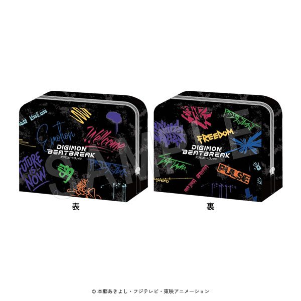 DIGIMON BEATBREAK スクエアポーチ AGF2025Ver. ("DIGIMON BEATBREAK" Square Pouch AGF 2025 Ver.)