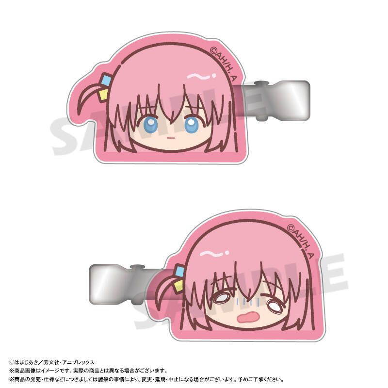 ぼっち・ざ・ろっく! ゆるころフェイス ヘアクリップ A 後藤ひとり ("Bocchi the Rock!" Yurukoro Face Hair Clip A Gotoh Hitori)
