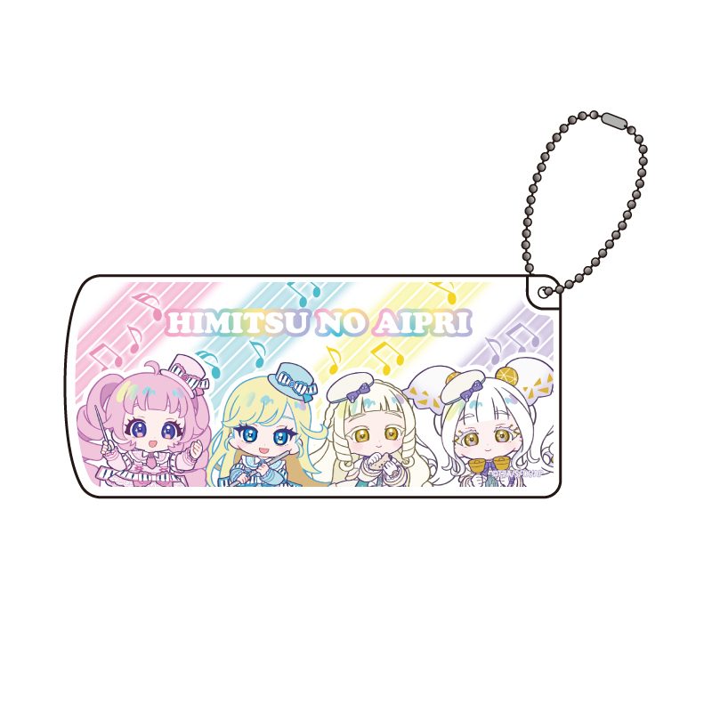 スライド式小物ケース ひみつのアイプリ 01 集合A 音楽の秋Ver.(ミニキャライラスト) (Slide Type Accessory Case "Himitsu no AiPri" 01 Group A Autumn of Music Ver. (Mini Character Illustration))