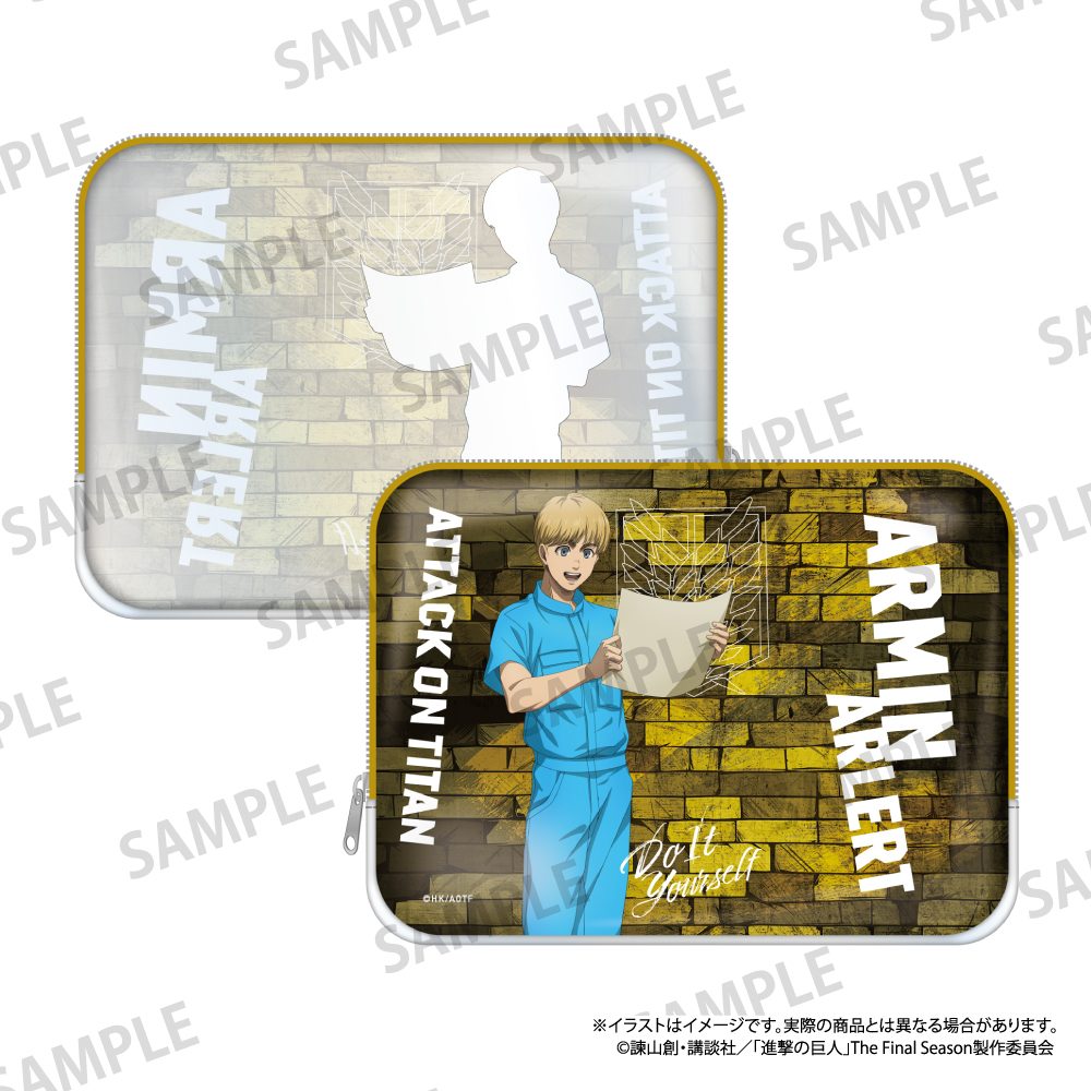 進撃の巨人 スクエアポーチ アルミン・アルレルト(DIY) ("Attack on Titan" Square Pouch Armin Arlert (DIY))