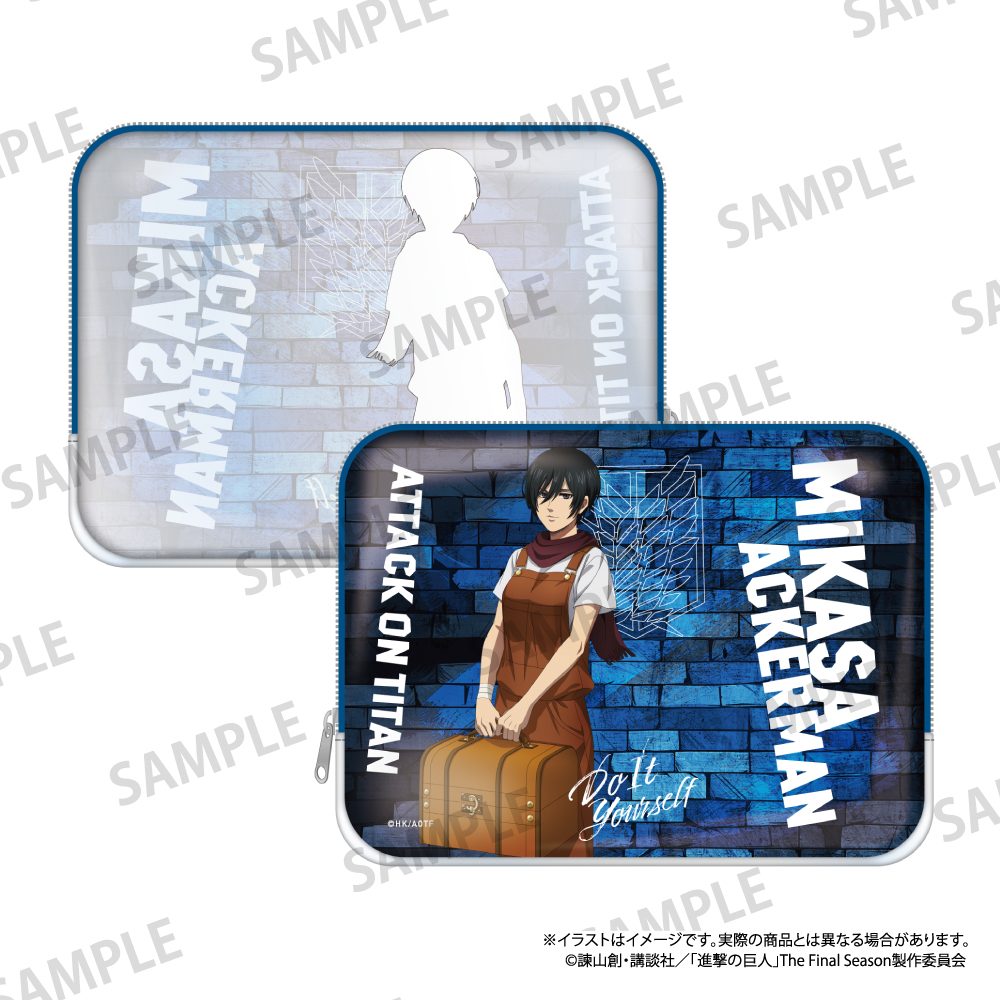 進撃の巨人 スクエアポーチ ミカサ・アッカーマン(DIY) ("Attack on Titan" Square Pouch Mikasa Ackerman (DIY))