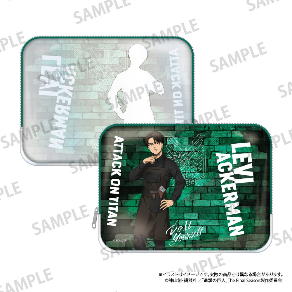 進撃の巨人 スクエアポーチ リヴァイ・アッカーマン(DIY) ("Attack on Titan" Square Pouch Levi Ackerman (DIY))