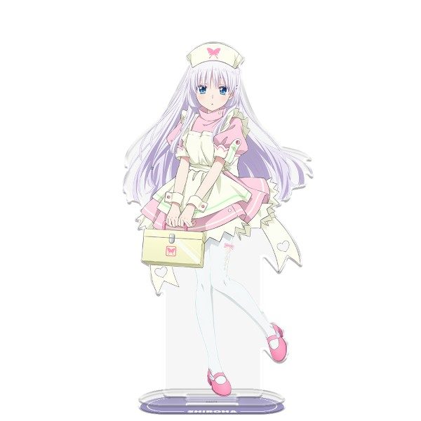 Summer Pockets BIGアクリルキャラスタンド 鳴瀬しろは ナースメイドVer. 描き下ろし ("Summer Pockets" Big Acrylic Chara Stand Naruse Shiroha Nurse Maid Ver. Original Illustration)