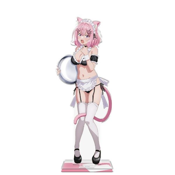 わたしが恋人になれるわけないじゃん、ムリムリ!(※ムリじゃなかった!?) BIGアクリルキャラスタンド 甘織れな子 猫耳水着メイドVer. 描き下ろし ("There's No Freaking Way I'll be Your Lover! Unless..." Big Acrylic Chara Stand Amaori Renako Cat Ears Swimwear Maid Ver. Original Illustration)