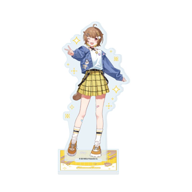 アクリルスタンド Million Production 25 音ノ瀬らこ お揃いTシャツVer.(描き起こしイラスト) (Acrylic Stand Million Production 25 Otonose Raco Matching T-shirt Ver. (Original Illustration))