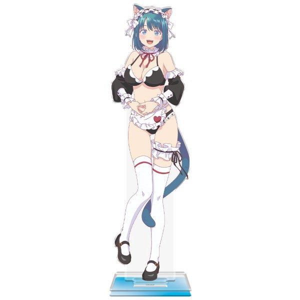 幼馴染とはラブコメにならない BIGアクリルキャラスタンド 水萌汐 猫耳水着メイドVer. 描き下ろし ("You Can't Be In a Rom-Com with Your Childhood Friends!" Big Acrylic Chara Stand Minamo Shio Cat Ears Swimwear Maid Ver. Original Illustration)