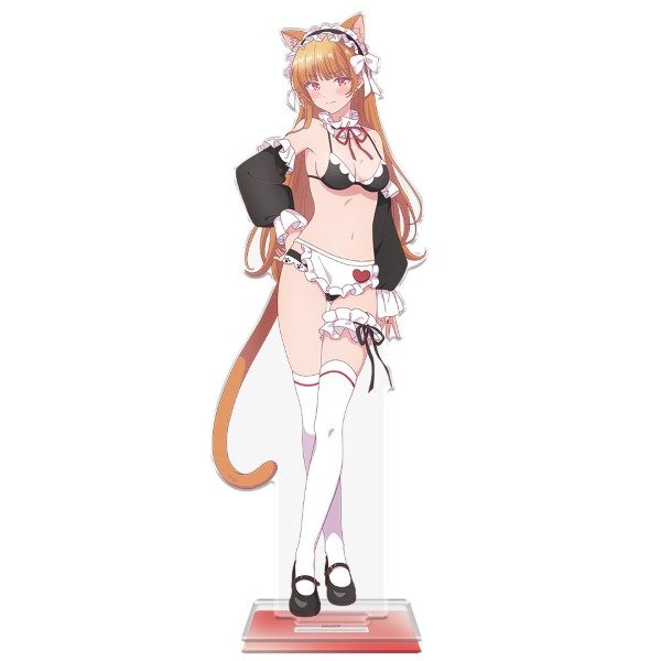 幼馴染とはラブコメにならない BIGアクリルキャラスタンド 火威灯 猫耳水着メイドVer. 描き下ろし ("You Can't Be In a Rom-Com with Your Childhood Friends!" Big Acrylic Chara Stand Hiodoshi Akari Cat Ears Swimwear Maid Ver. Original Illustration)