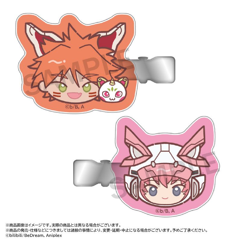 TO BE HERO X ゆるころフェイス ヘアクリップセット C ("To Be Hero X" Yurukoro Face Hair Clip Set C)