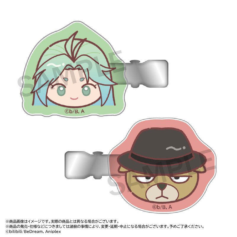TO BE HERO X ゆるころフェイス ヘアクリップセット D ("To Be Hero X" Yurukoro Face Hair Clip Set D)