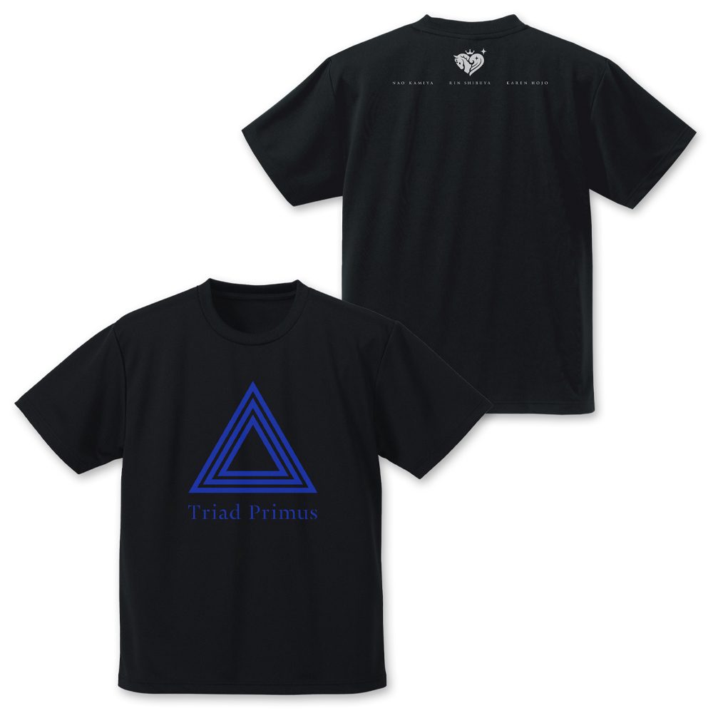 アイドルマスター シンデレラガールズ Triad Primus ロゴ ドライTシャツ ブラック S ("The Idolmaster Cinderella Girls" Triad Primus Logo Dry T-shirt Black (S Size))