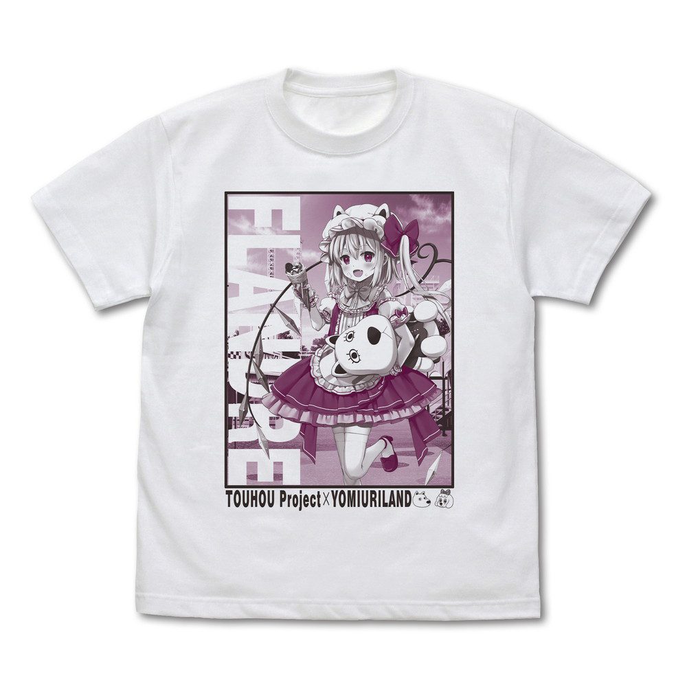 東方Project フランドール・スカーレット Tシャツ よみうりランドVer. illust:なつめえり ホワイト M ("Touhou Project" Flandre Scarlet T-shirt Yomiuriland Ver.illust: Eri Natsume White (M Size))