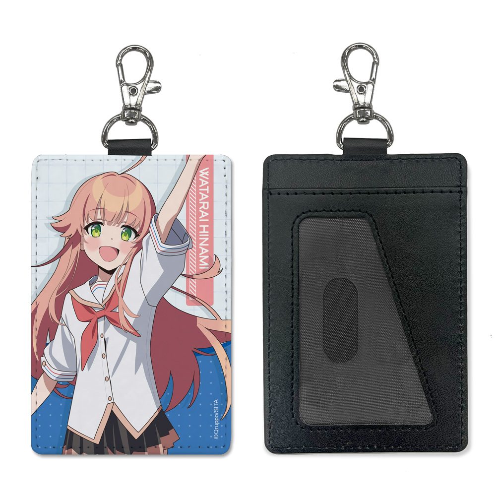 ぬきたし THE ANIMATION 渡会ヒナミ パスケース(ナスカン付き) ("Nukitashi THE ANIMATION" Watarai Hinami Pass Case (with Swivel Snap Hook))