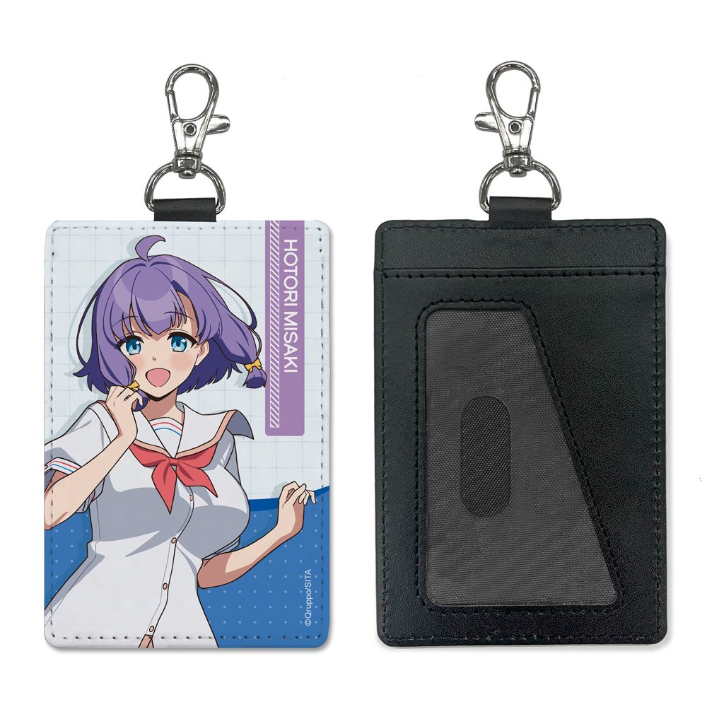 ぬきたし THE ANIMATION 畔美岬 パスケース(ナスカン付き) ("Nukitashi THE ANIMATION" Hotori Misaki Pass Case (with Swivel Snap Hook))