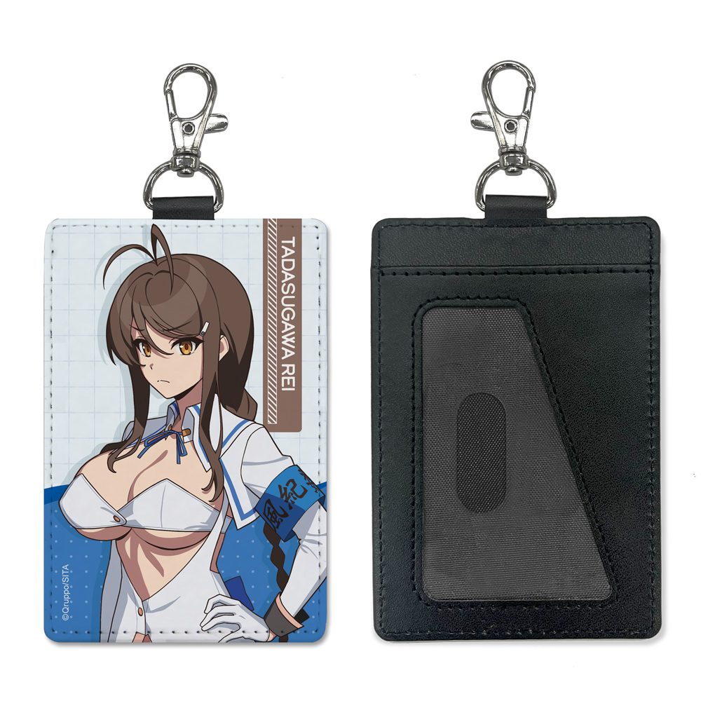 ぬきたし THE ANIMATION 糺川礼 パスケース(ナスカン付き) ("Nukitashi THE ANIMATION" Tadasugawa Rei Pass Case (with Swivel Snap Hook))