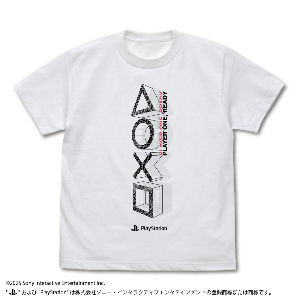 プレイステーション Tシャツ for PlayStation Shapes Logo Meta Mesh Ver. ホワイト L (PlayStation T-shirt for PlayStation Shapes Logo Meta Mesh Ver. White (L Size))
