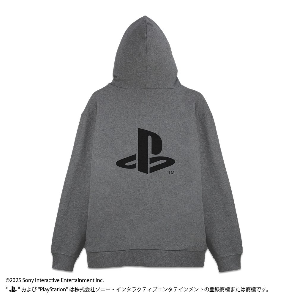 プレイステーション ジップパーカー for PlayStation Family Mark ミックスグレー M (Play Station Zip Hoodie for Play Station Family Mark Mix Gray (M Size))