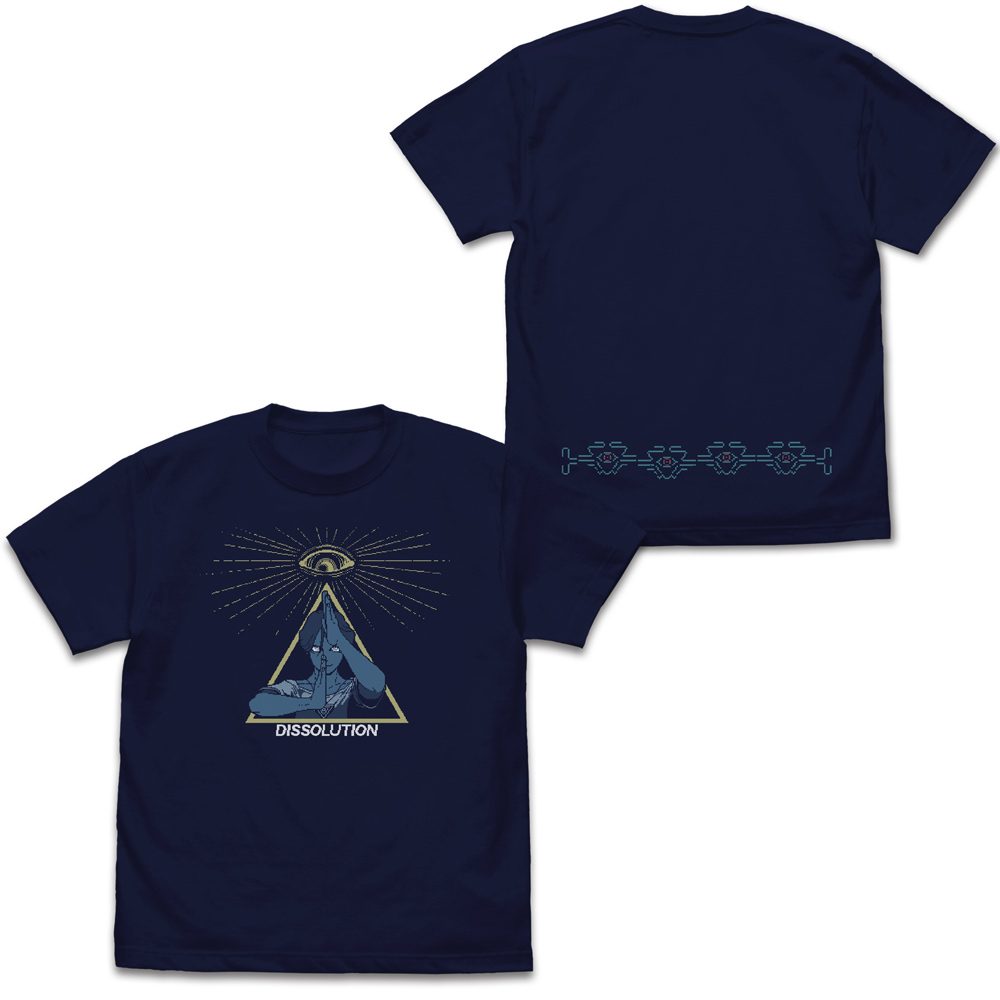 都市伝説解体センター 廻屋渉 解体 Tシャツ ネイビー S ("Urban Myth Dissolution Center" Meguriya Ayumu Dissolution T-shirt Navy (S Size))
