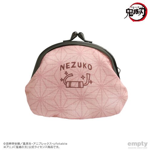 鬼滅の刃 がま口小銭入れ 02 竈門禰豆子 ("Demon Slayer: Kimetsu no Yaiba" Gamaguchi Coin Case 02 Kamado Nezuko)