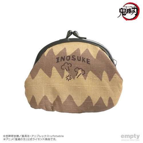 鬼滅の刃 がま口小銭入れ 04 嘴平伊之助 ("Demon Slayer: Kimetsu no Yaiba" Gamaguchi Coin Case 04 Hashibira Inosuke)