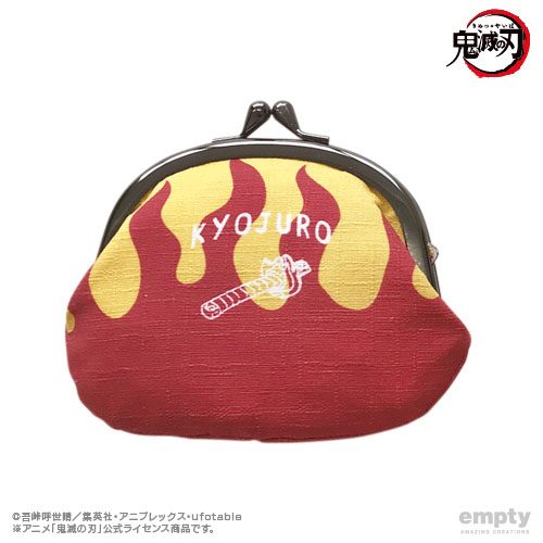 鬼滅の刃 がま口小銭入れ 16 煉獄杏寿郎 Ver.2 ("Demon Slayer: Kimetsu no Yaiba" Gamaguchi Coin Case 16 Rengoku Kyojuro Ver. 2)