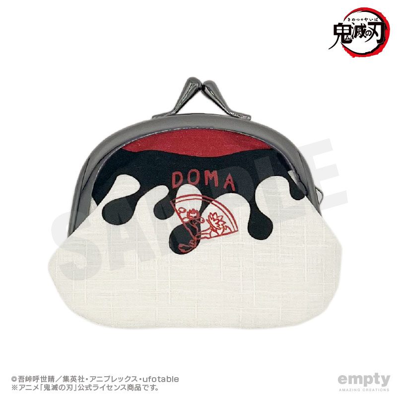 鬼滅の刃 がま口小銭入れ 21 童磨 ("Demon Slayer: Kimetsu no Yaiba" Gamaguchi Coin Case 21 Doma)