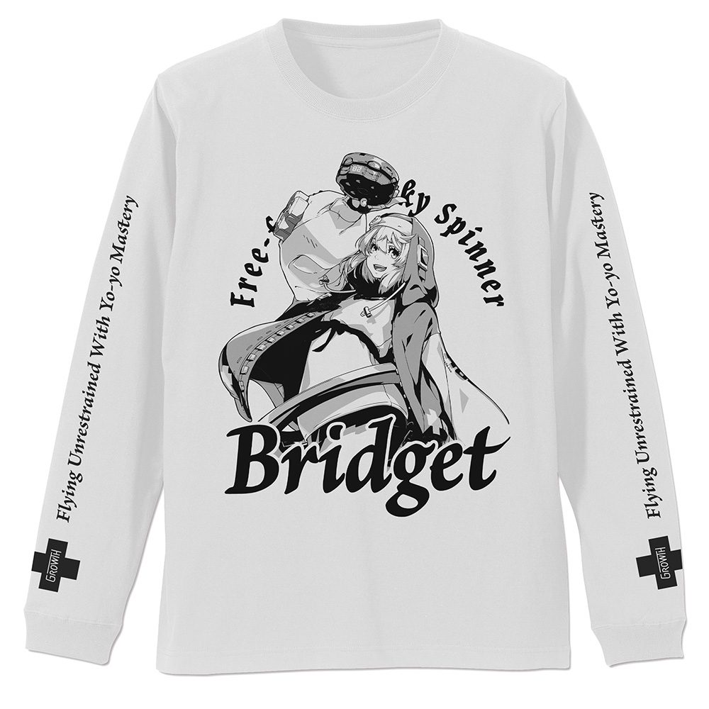 GUILTY GEAR -STRIVE- ブリジット 袖リブロングスリーブTシャツ ホワイト S ("Guilty Gear -Strive-" Bridget Ribbed Long Sleeve T-shirt White (S Size))