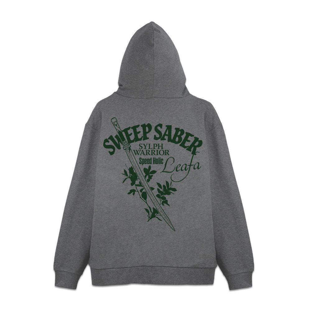 ソードアート・オンライン シルフの戦士 リーファ ジップパーカー ミックスグレー M ("Sword Art Online" Sylph Warrior Leafa Zip Hoodie Mix Gray (M Size))