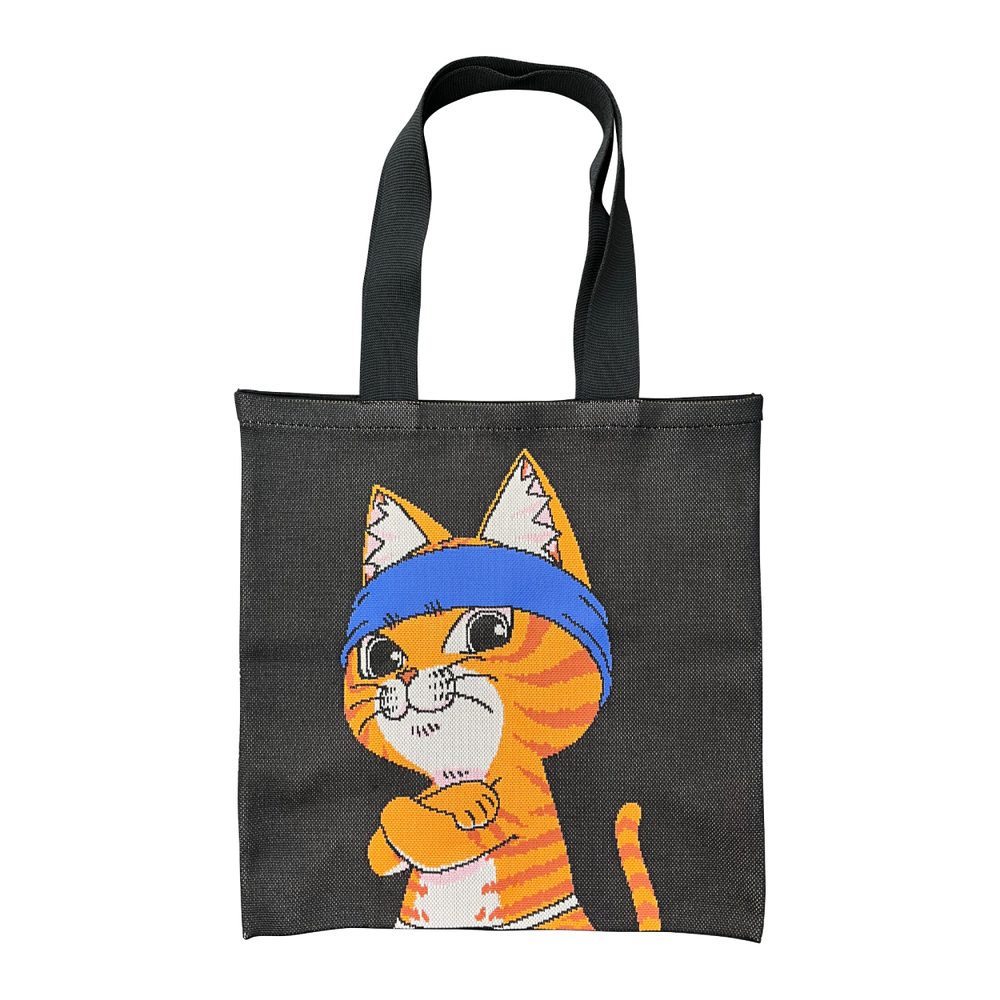 ラーメン赤猫 ニットトート 文蔵 2 ("Ramen Akaneko" Knit Tote Bag Bunzo 2)