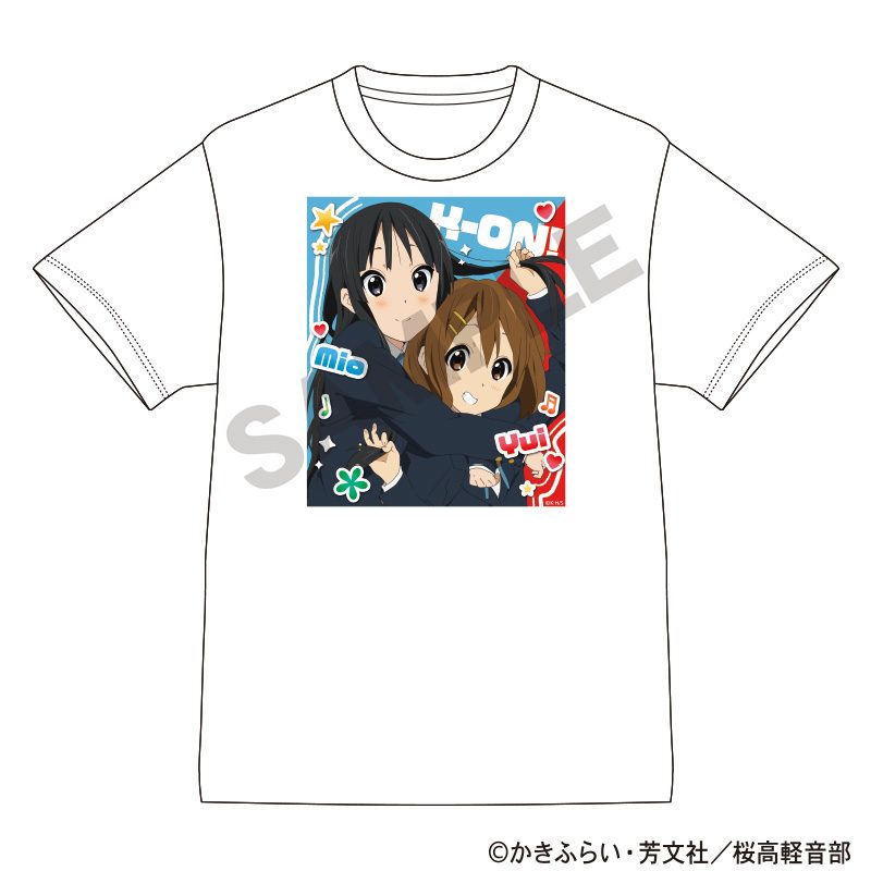 けいおん! Tシャツ 平沢唯&秋山澪 ("K-On!" T-shirt Hirasawa Yui & Akiyama Mio)