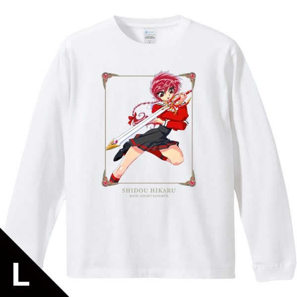 魔法騎士レイアース リブ付ロングスリーブTシャツ 獅堂光 Lサイズ ("Magic Knight Rayearth" Ribbed Long Sleeve T-shirt Shidou Hikaru (L Size))