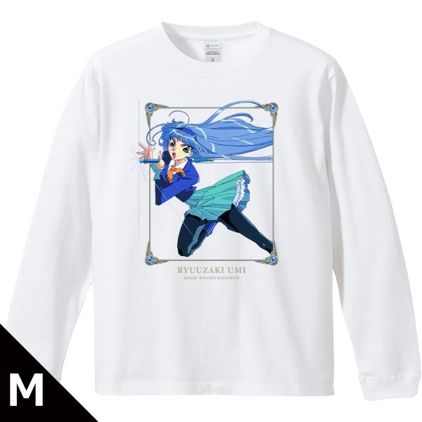 魔法騎士レイアース リブ付ロングスリーブTシャツ 龍咲海 Mサイズ ("Magic Knight Rayearth" Ribbed Long Sleeve T-shirt Ryuzaki Umi (M Size))