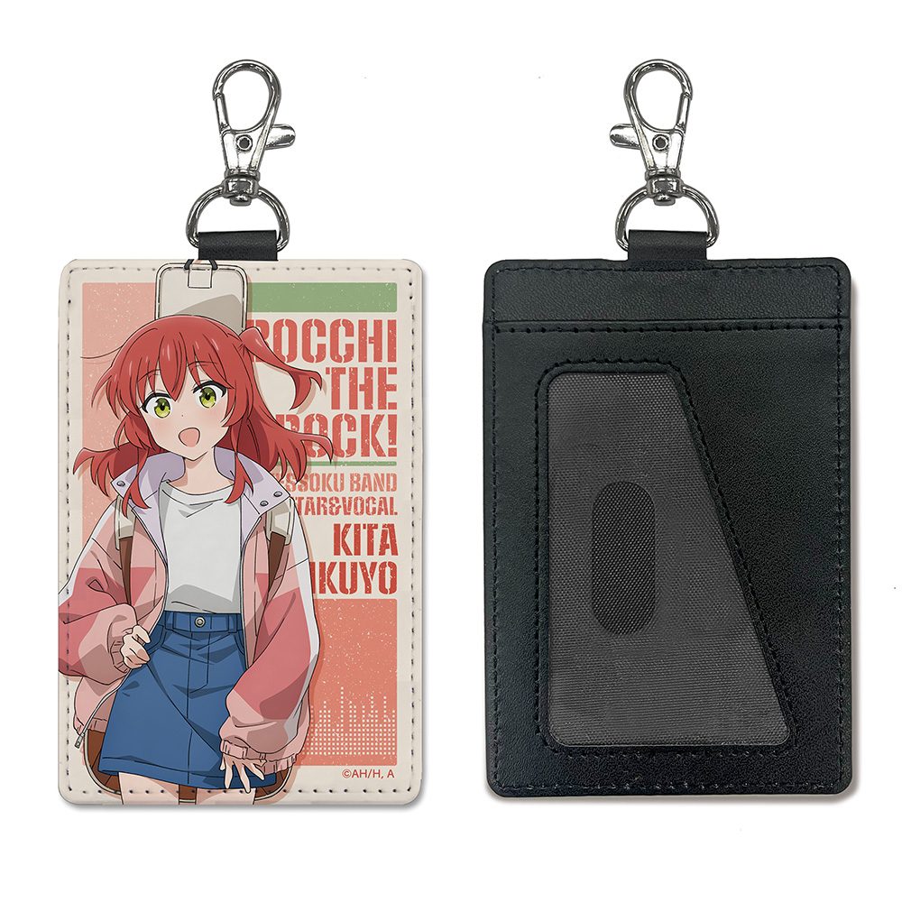 ぼっち・ざ・ろっく! 喜多郁代 パスケース(ナスカン付き) ストリートファッションVer. ("Bocchi the Rock!" Kita Ikuyo Pass Case (with Swivel Snap Hook) Street Fashion Ver.)