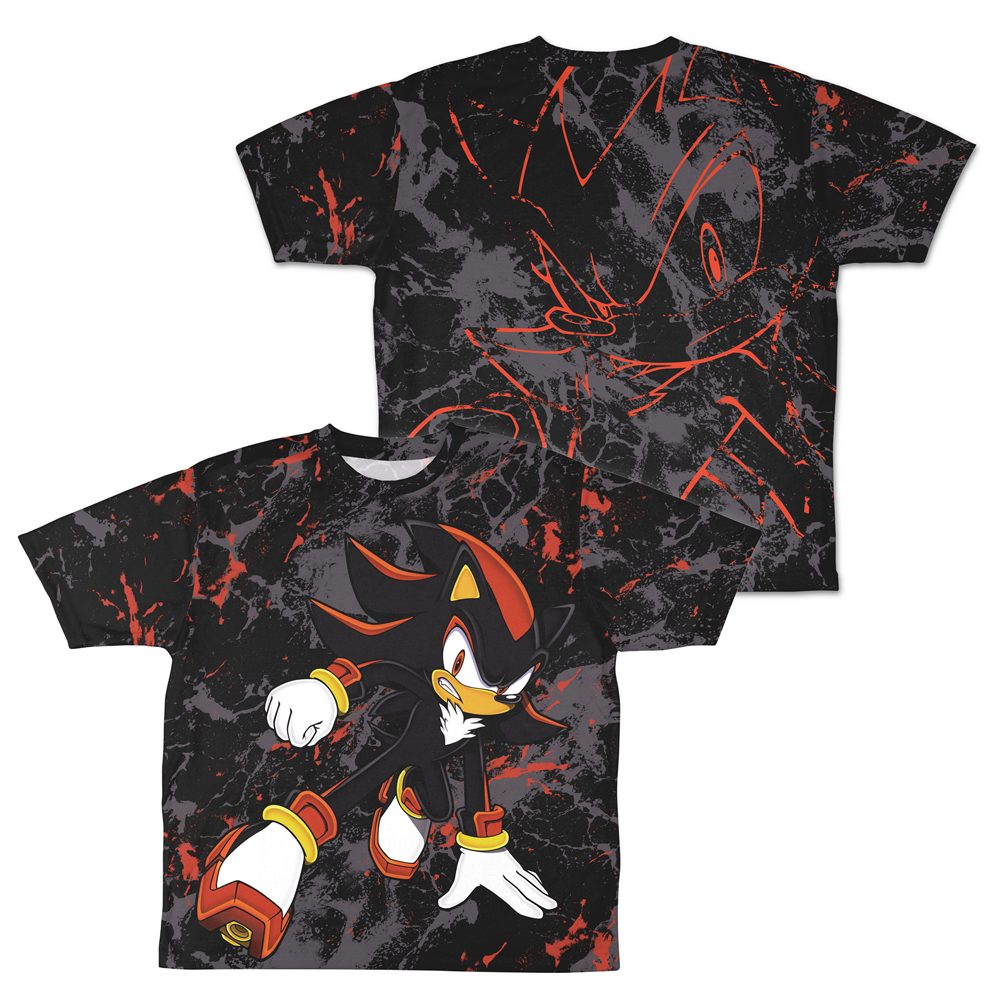 ソニック・ザ・ヘッジホッグ 究極生命体 シャドウ 両面フルグラフィックTシャツ S ("Sonic the Hedgehog" Ultimate Lifeform Shadow Double-sided Full Graphic T-shirt (S Size))