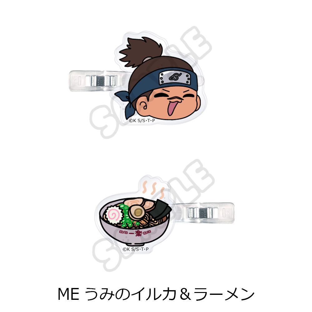 NARUTO-ナルト- 前髪クリップ ME うみのイルカ&ラーメン ("NARUTO" Bangs Clip ME Umino Iruka & Ramen)